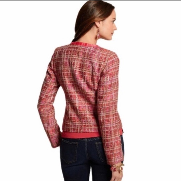 🌼FOR BUNDLE ONLY🌼Chicos Tweed Jacket Ribbon Trim - Picture 3 of 12